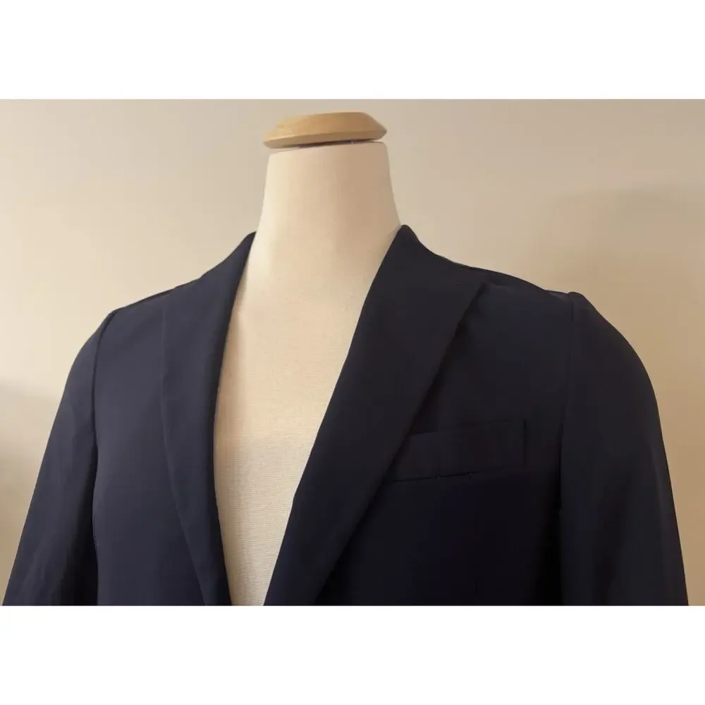 New With Tags Corneliani Navy Blue Stretch Blazer Jacket Size 50R/40R $1595.00